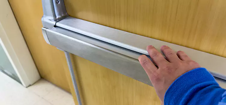 Installing a Push Bar on a Door Kenosha